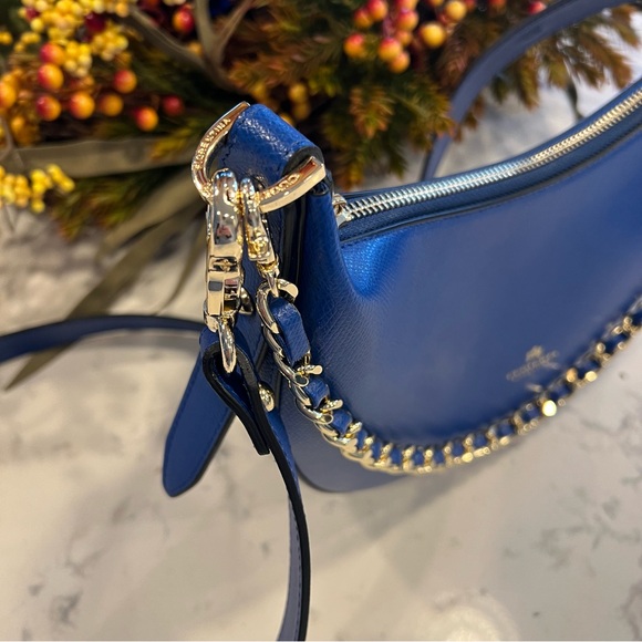 Cuoieria Fiorentina Blue Designer Handbag. Used only once. - Picture 3 of 9